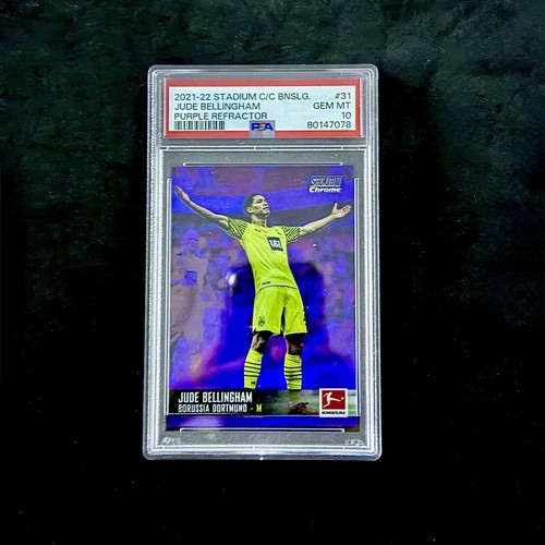Jude Bellingham PSA 10 2021-22 Topps Stadium Club Chrome - #31 Real Madrid BVB