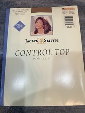 NEW SEALED VTG Jacklyn Smith Pantyhose Size E Soft Beige Light Control KMART