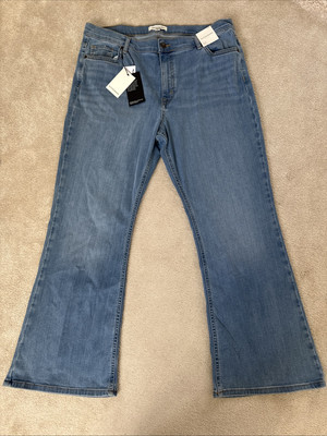 Marks and Spencer Autograph Lyocell Blend High Rise Flare Jeans Size 18 Short