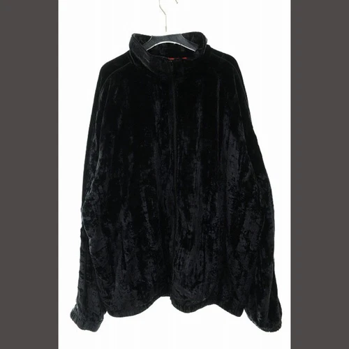 VESTE DE SURVÊTEMENT VELOURS SUPRÊME 23AW NOIR XXL VELOURS ÉCRASÉ A Occasion 7b28b701e16581e