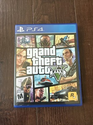 Grand Theft Auto 5 V (Sony Playstation 4 / PS4) CIB Case, Manual, Map & Disc