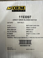 Carrier ICP International Comfort Products 3/4 HP Blower Motor 1193097 NIB