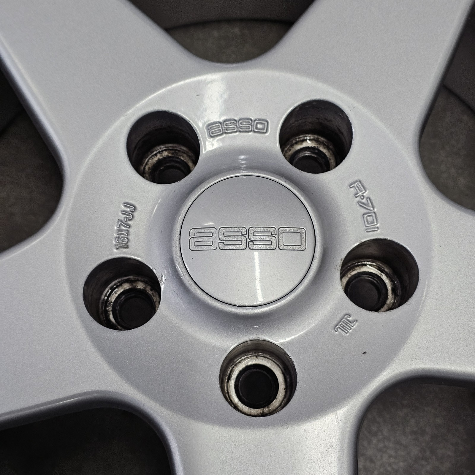 ASSO R-701 / AKT Logic Wheels 16x7/8 +28/35 5x114.3 Rare Foxbody Saleen Mustang