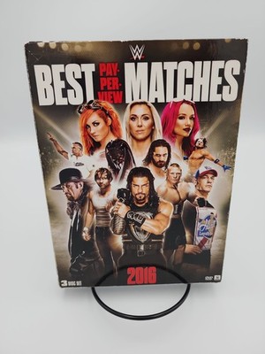 WWE: Best Pay-Per-View Matches 2016 (DVD, 2017, 3-Disc Set) FREE Sticker