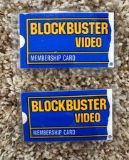 Lot of 2 Vintage Blockbuster Membership Cards...