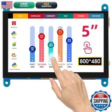 ELECROW 5" Touch Screen Monitor RC050 800 480 LCD for Raspberry Pi 5/4/3B /3B