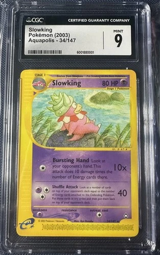 Slowking Pokèmon (2003) Aquapolis - 34/147 CGC 9 MINT