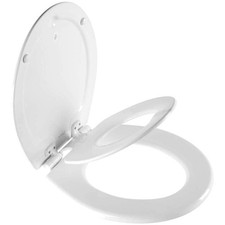 USA-Made NextStep2 Toilet Seat with Secure Stay-Tite Hinges