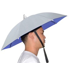 Umbrella Hat, 25 inch Fishing Umbrellas Hat Hands Free Foldable UV Protection