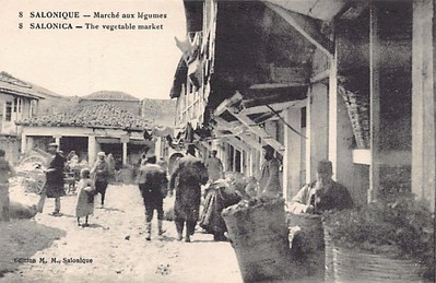 Greece - SALONICA - The vegetable market - Publ. M. M. 8