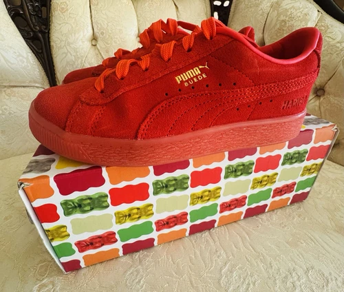 Scarpe casual sneakers Puma Hari Bear X scamosciate bambino ragazzo taglia 3C 383997 01