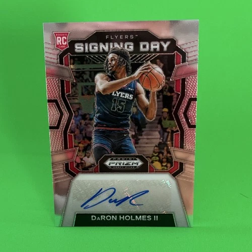 Panini 2024-25 Prizm Draft Picks Daron Holmes II Rookie Auto Signing Day #SD-HLM