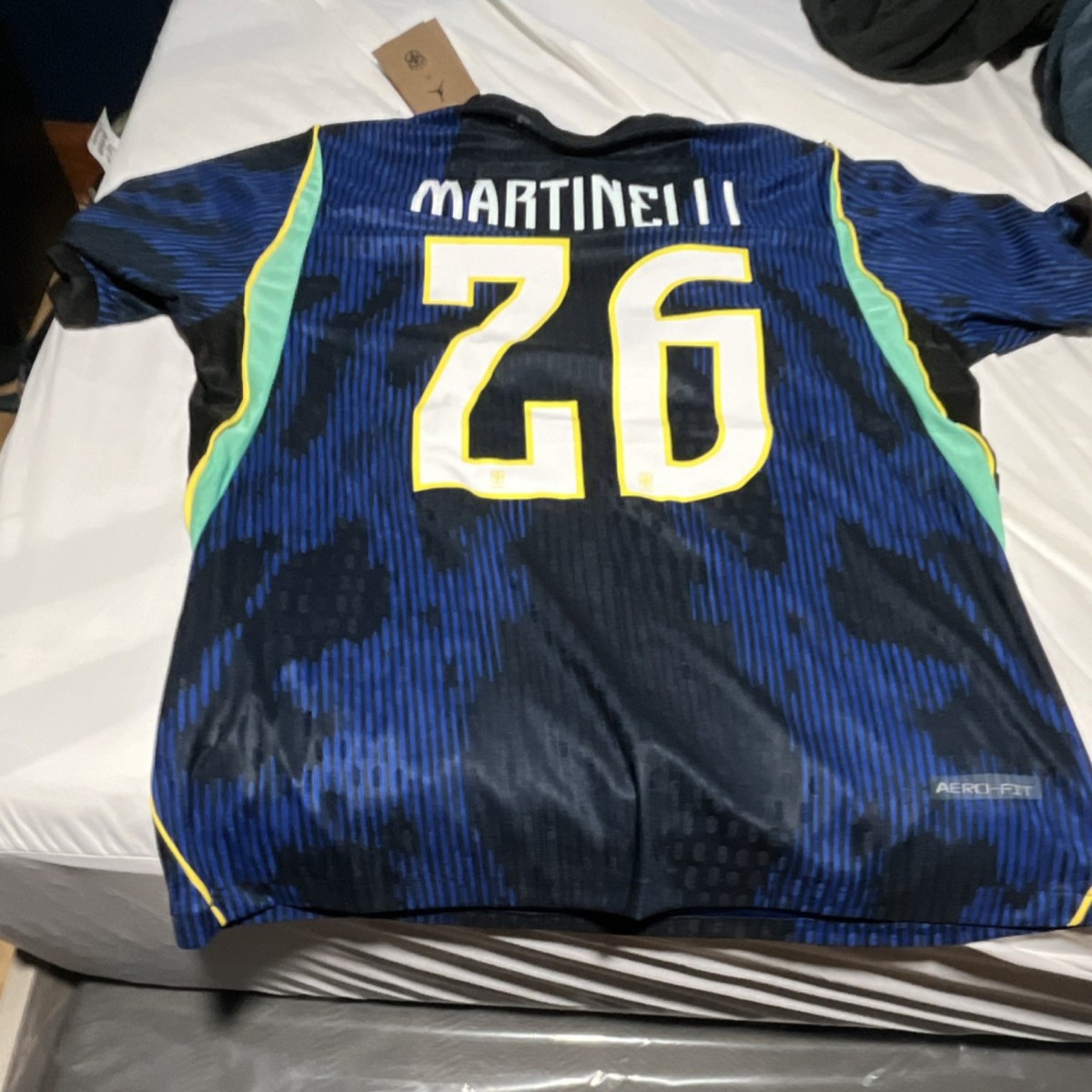 ブラジル代表 ユニフォーム No.26 MARTINELLI Nike Brazil Martinelli #26 Blue Jersey 2026 FIFA World Cup Soccer
