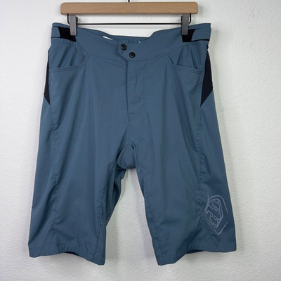 #ad #ad Troy Lee Designs Flowline Shorts Men 34 Blue Lined Cycling Mountain Bike Outdoor $39.89