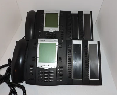 LOT OF 2 Mitel/Aastra 6757i Telephone with Astra M670IExpansion Module - Image 1 of 4
