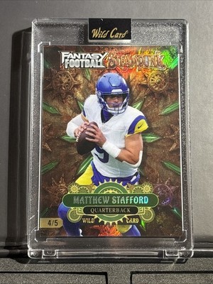 Matthew Stafford 4/5 Wild Card Fantasy Football Steampunk Rams