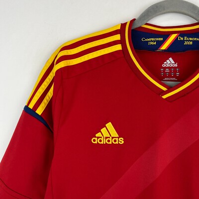 Spain Euro 2012 Adidas Home Football Shirt Soccer Jersey Men's