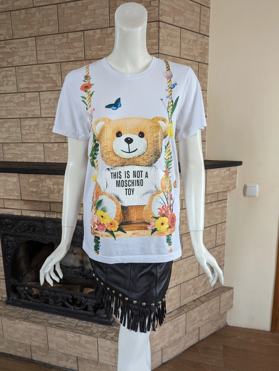 Moschino Couture This Is Not a Moschino Toy white T Shirt Size M