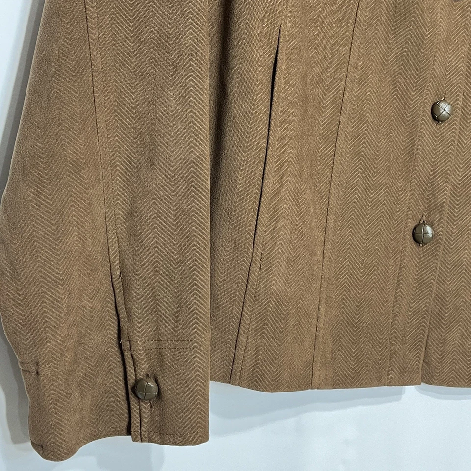 Chaqueta Suave Norton McNaughton View Marrón Forrada Elástica Botón Frontal Talla 10 Foto 3 de 4