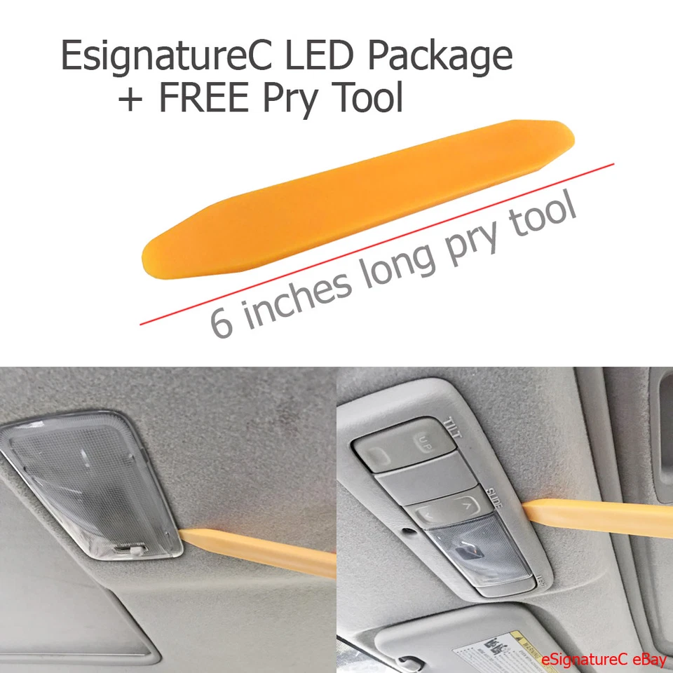 Paquete de 12 luces interiores LED blancas para Porsche 911 996 1998-2004 + herramienta de palanca Foto 2 de 4