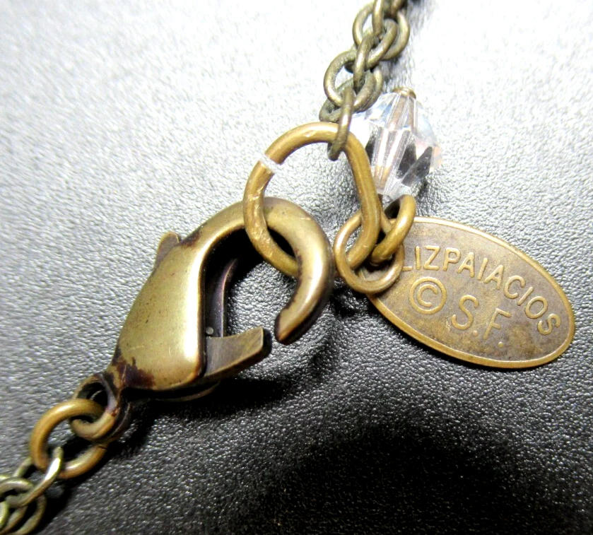 LIZ PALACIOS SF Sparkling Ice Rhinestone Pendant Necklace Foto 4 de 4