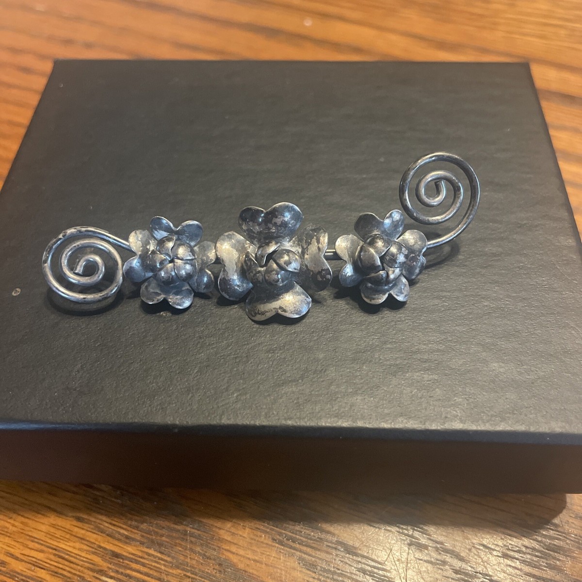 925 Sterling Silver - Handmade Flowers Brooch Pin - 7186 | eBay