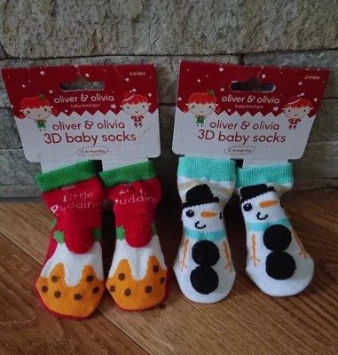 newborn christmas booties
