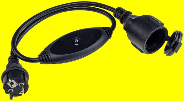 Funkschalter Gartenkabel Funk Zwischenstecker Pilota Casa Outdoor Steckdose IP44-image