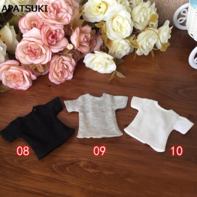 1pc 1/6 Doll's T-Shirt for Blyth Dolls Causal Clothes For 11.5'' Doll Shirts Top