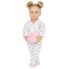 Our Generation Serenity with Heart Polka Dot Pajama 18" Slumber Party - NEW