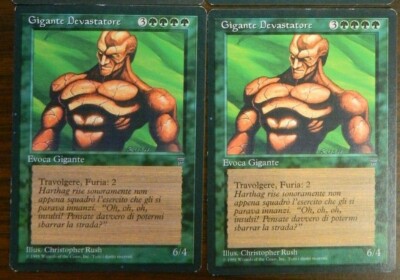 MTG Italian Legends Craw Giant x2 Green Uncommon  Unplayed - Excellent Condition