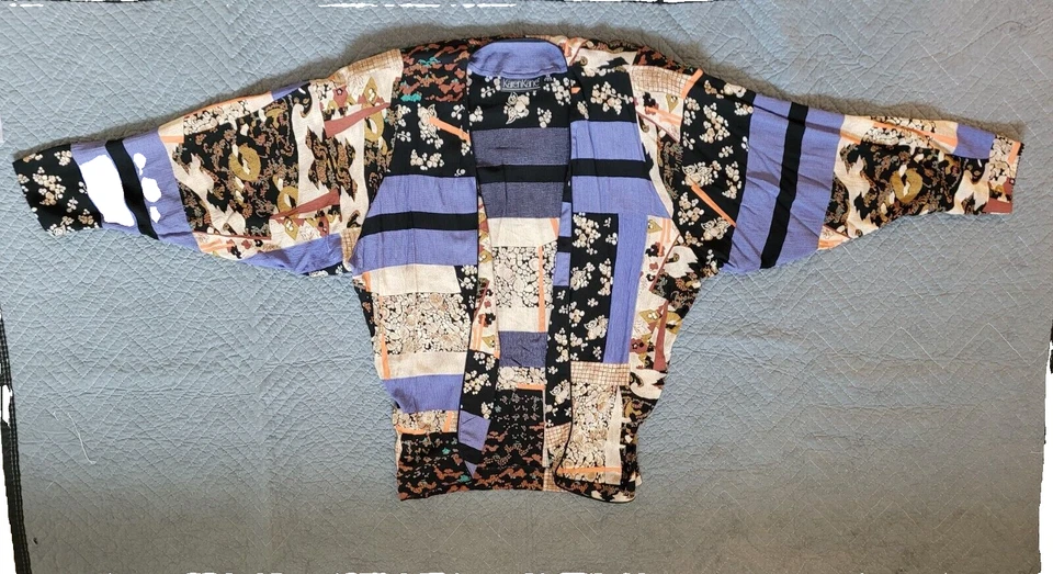 Talla XS Karen Kane Art to Wear Abstracto Artístico Retro EE. UU. Topper Cárdigan Blazer Foto 3 de 4