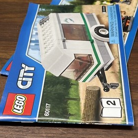 LEGO CITY SET # 60117 Van & Caravan Set W/Mini Figures, Box & Instructions 99%