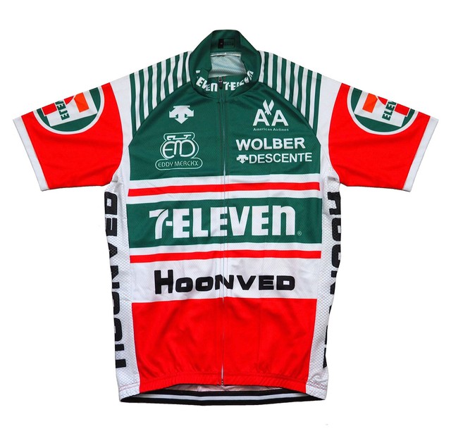 Men Cycling Jerseys XXL Replica Retro 7Eleven USA Bike Clothing Road