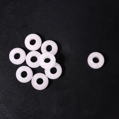 10Pcs Natural Crystal Stone Round Shape Big Hole Beads Jewellery Findings 14*7mm - Picture 5 of 18