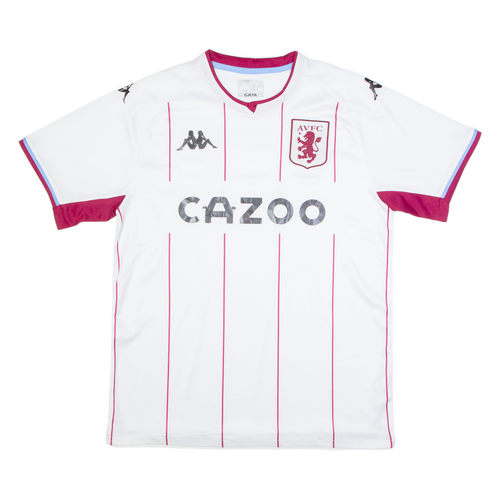 KAPPA Avfc Mens Football Shirt Jersey White L