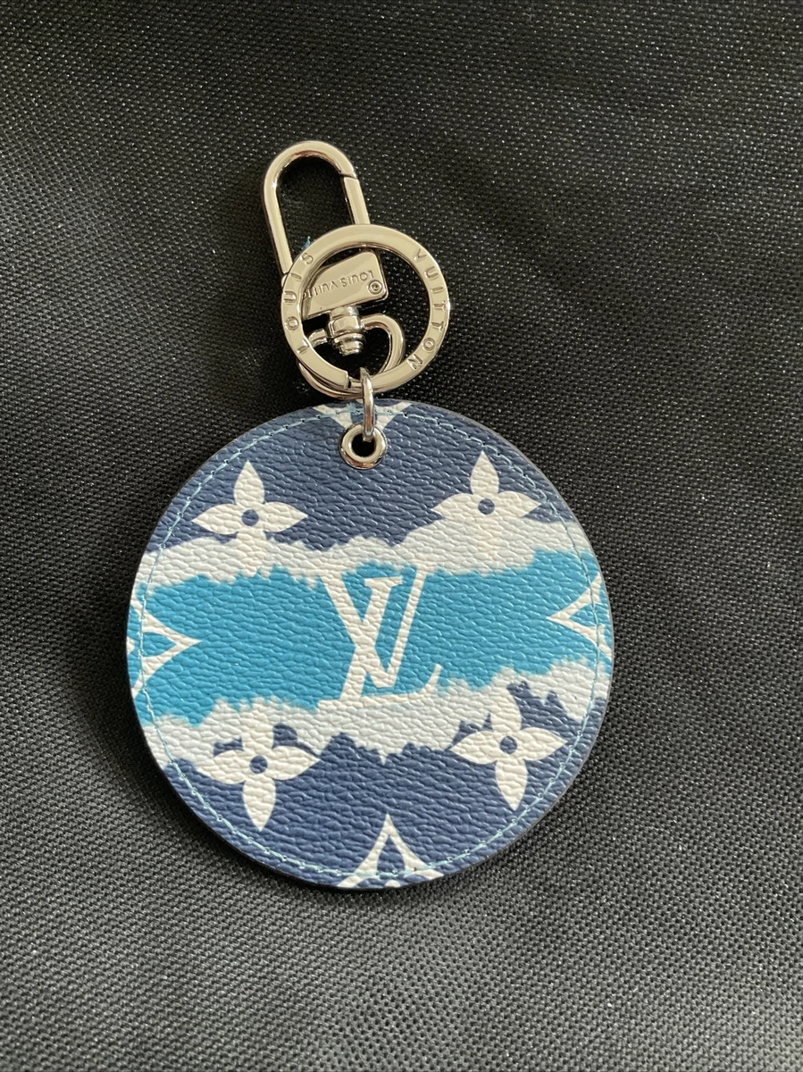 Louis Vuitton Denim Key Chain Bag Charm Blue