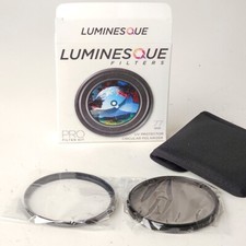 Luminesque 77mm Circular Polarizer and UV Protector Filter Kit