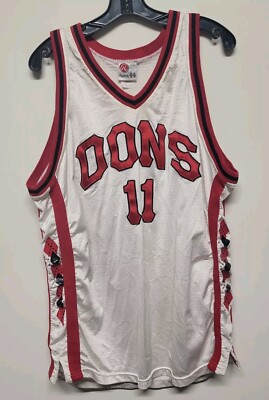 Vtg Rawlings Dons #11 Sewn Basketball Jersey Adult Size 44 Made In USA