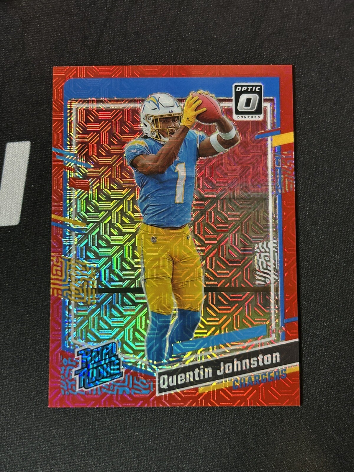 2023 Panini Donruss Optic #265 Quentin Johnston RC Red Mojo LA Chargers