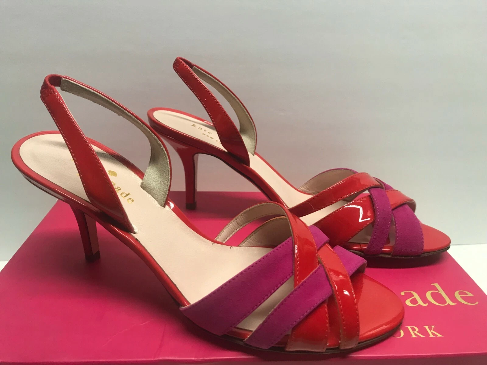 Sandalo Kate Spade New York donna 6 5 sasha pomodoro rosso pelle verniciata