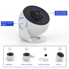 Night Light Galaxy Projector Starry Sky Projector 360 Rotate Planetarium Lamp F
