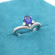 925 Sterling Silver Blue Sapphire Ring, Promise Ring, Women's Ring Jewelry