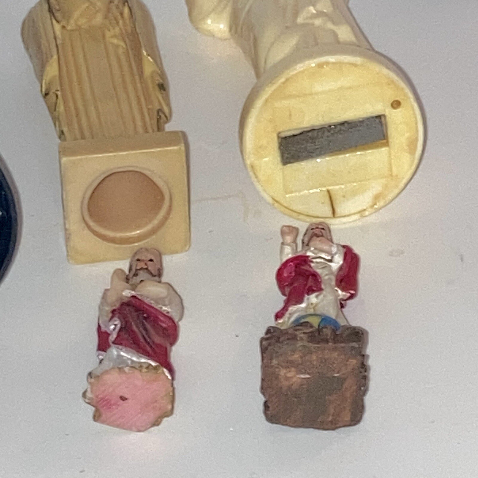 Lot Vintage Plastic CATHOLIC STATUES Hartland DASH BOARD JESUS Mother