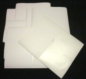 123 Half Sheet Self Adhesive Shipping Labels 8.5"x 5.5" - 61 Sheets, 2 Per Sheet
