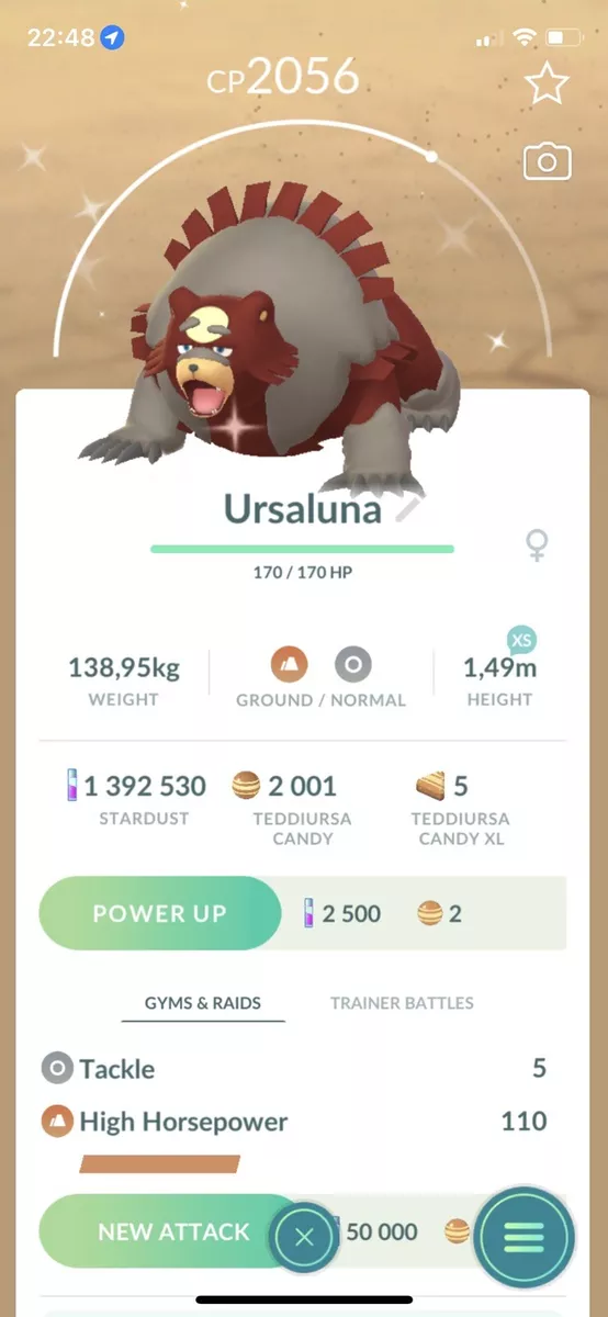 Pokemon Go Shiny Ursaluna (exchange)✨ Instant or Ultra Friends