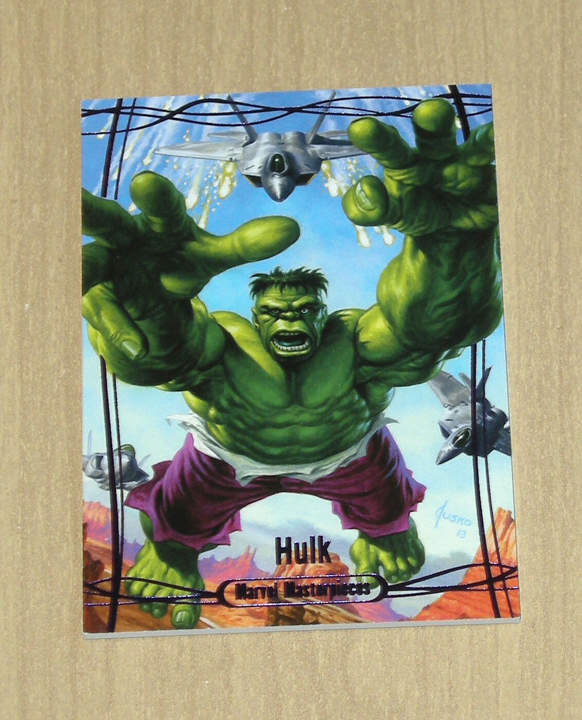 2016 Marvel Masterpieces Jusko Purple parallel HIGH # HULK #85 171/199