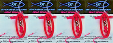 TROUT KOKANEE FISHING TACKLE 4 NEW HOT PINK HALO SPINNER FISHING LURES!!!