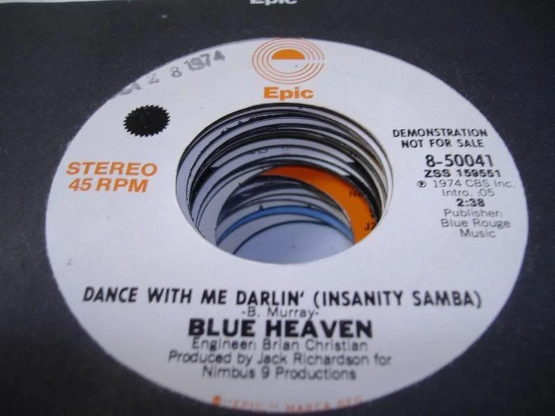 Blue Heaven / Dance With Me Darlin´ Vinyl 45 Epic VG 8-159 海外 即決-