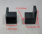 Black Door Pegs for Forest River Pop-up Campers - 2 Pack
